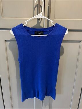 Laundry By Shelli Segal Cobalt Blue Sleeveless Knit Tank
